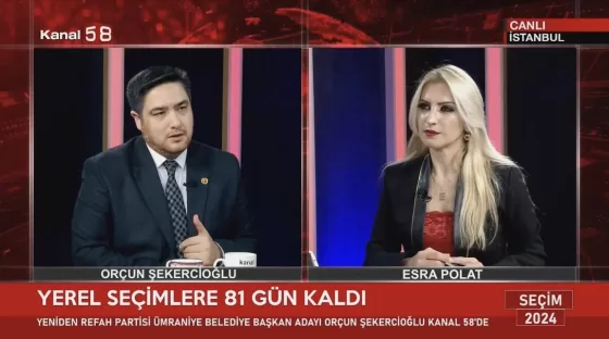 Orçun Şekercioğlu, Kanal 58’de Ümraniye’nin Geleceğini Konuştu